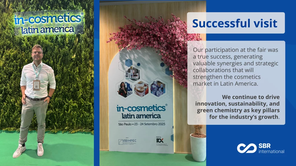 SBR International en in-cosmetics Latin America 2025