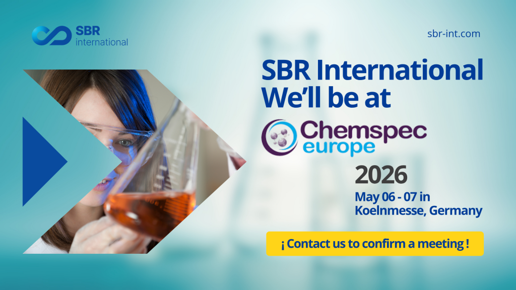 SBR International attending ChemSpec Europe 2026 in Cologne, Germany for specialty chemicals networking and business meetings.