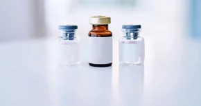 Small vials containing nutritional additives, symbolizing health supplements, specialty ingredients, and clinical innovation